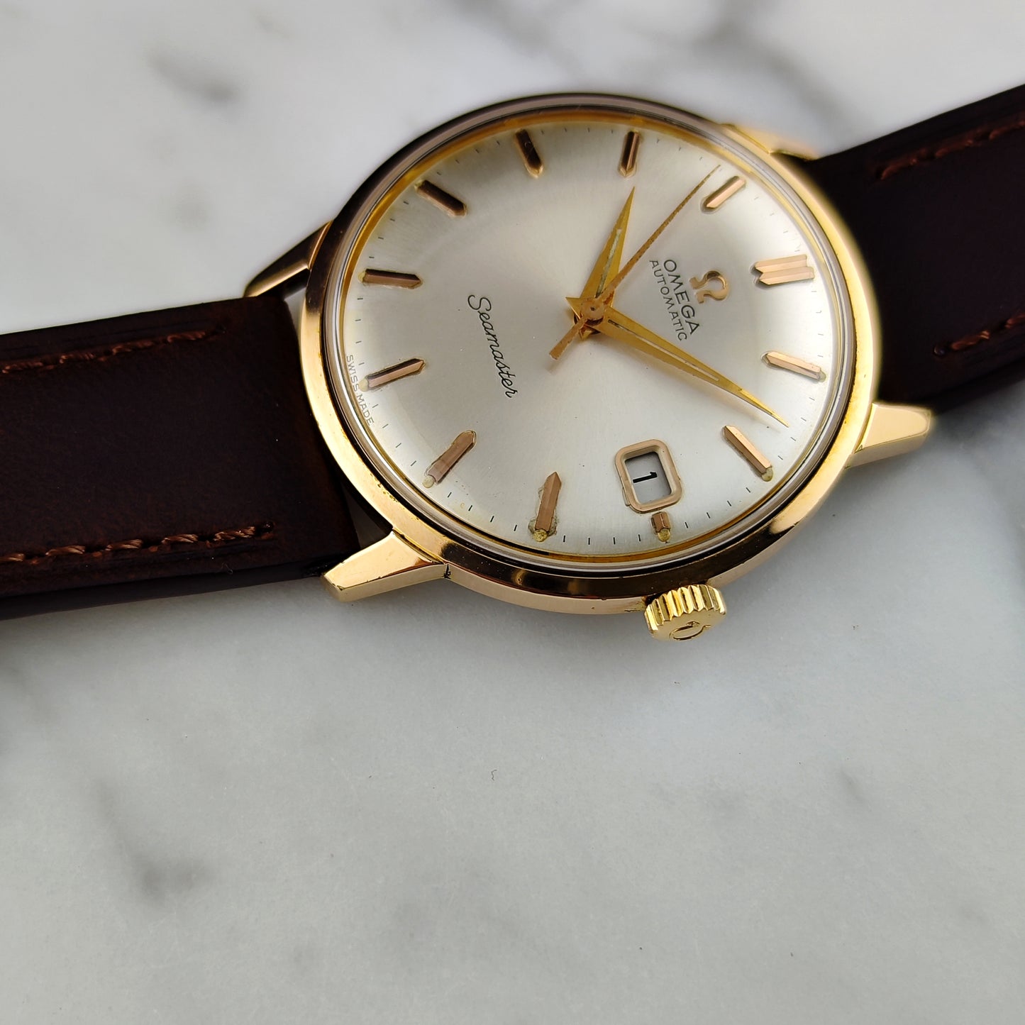Omega Seamaster Automatic Rosegold White Dial 1963 [REF. 166.001]