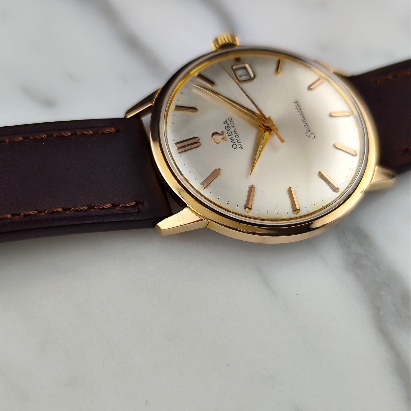 Omega Seamaster Automatic Rosegold White Dial 1963 [REF. 166.001]