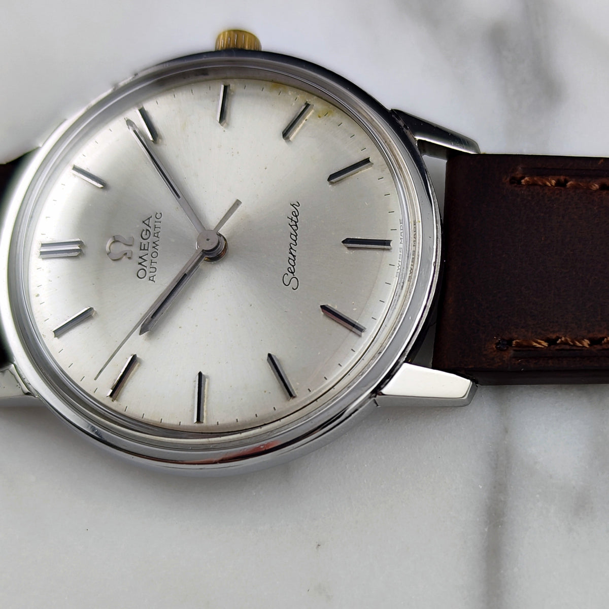 Omega Seamaster Automatic Silver Dial 1964 – Bild 5