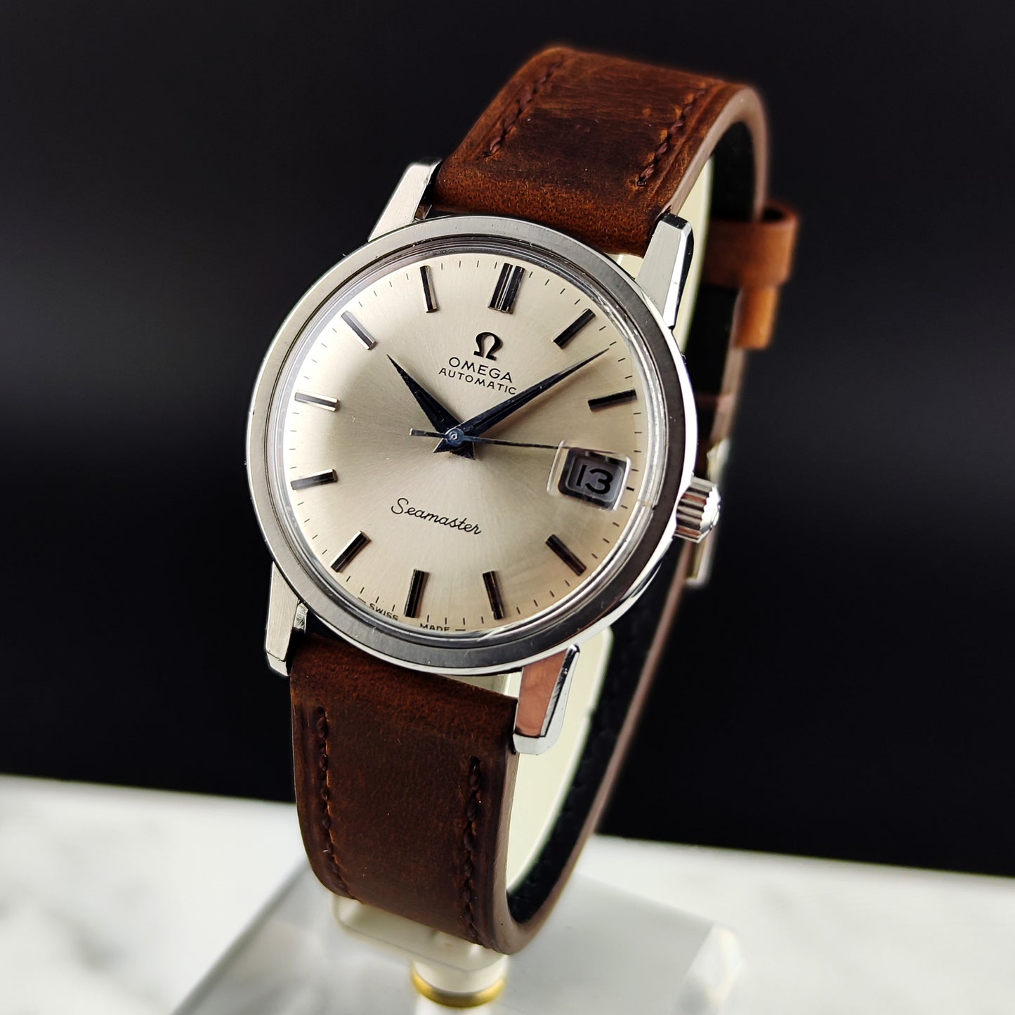 OMEGA Seamaster Automatic Steel Date with Box 1969 Serviced 04/2026 [REF. 166.003]