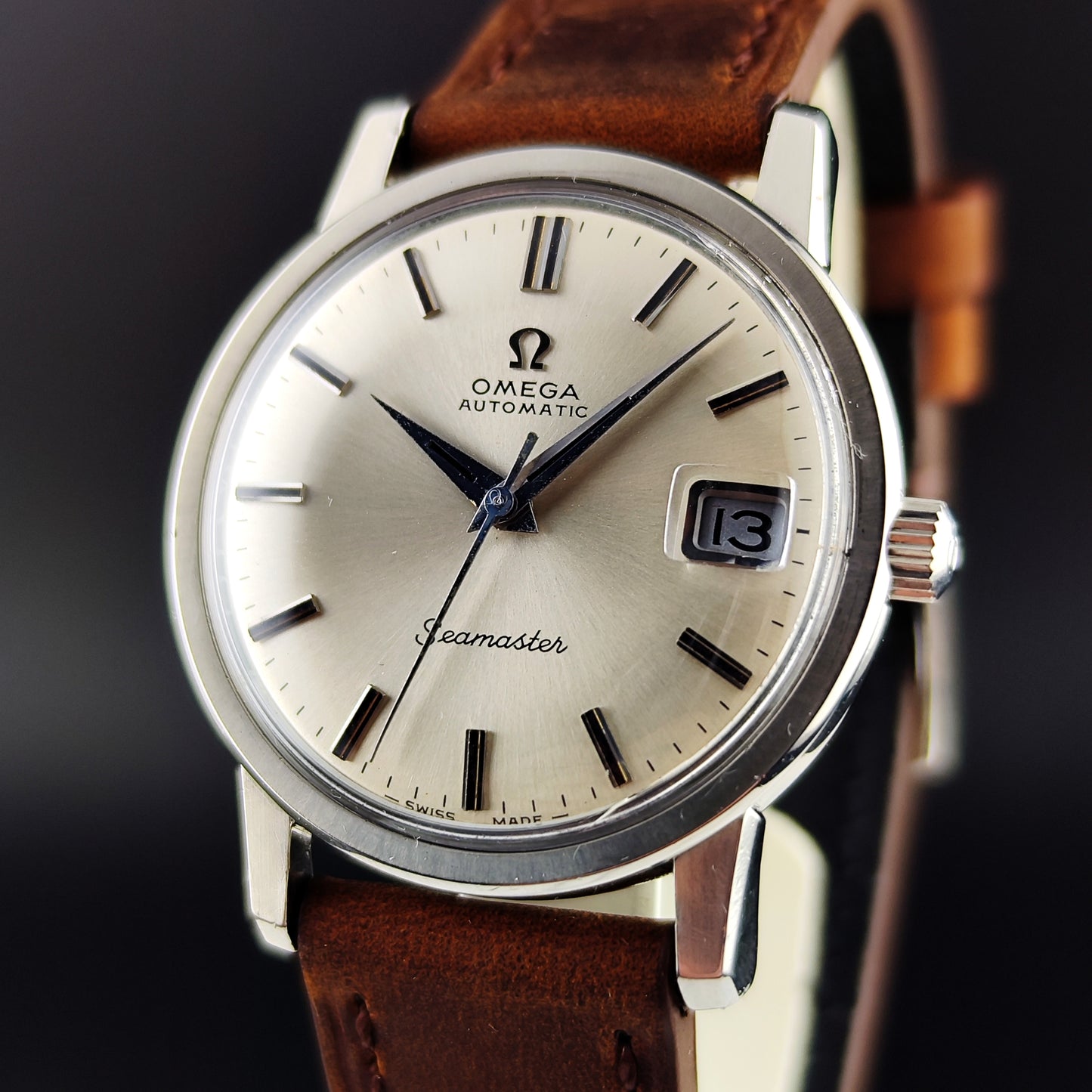 OMEGA Seamaster Automatic Steel Date with Box 1969 Serviced 04/2026 [REF. 166.003]