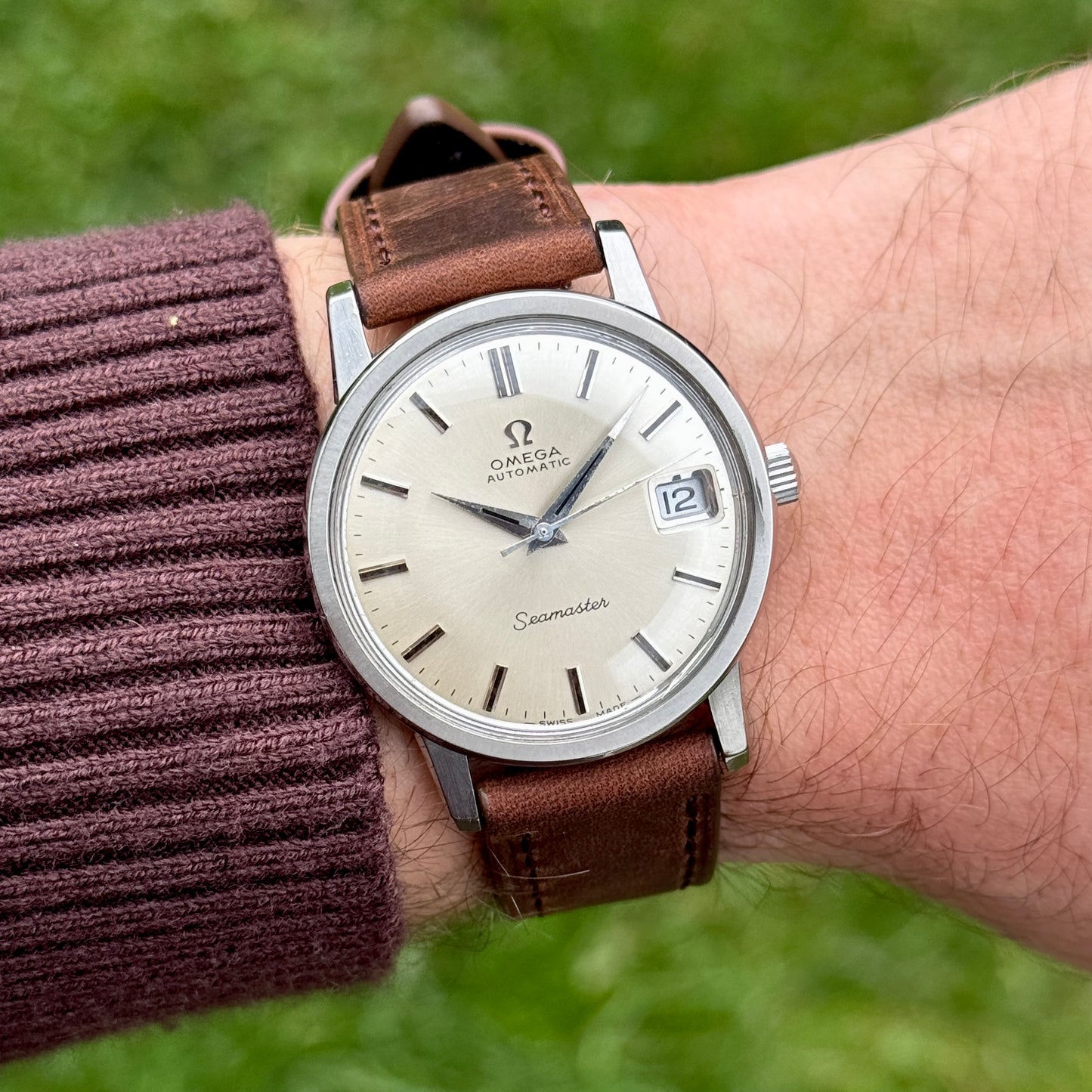 OMEGA Seamaster Automatic Steel Date with Box 1969 Serviced 04/2026 [REF. 166.003]