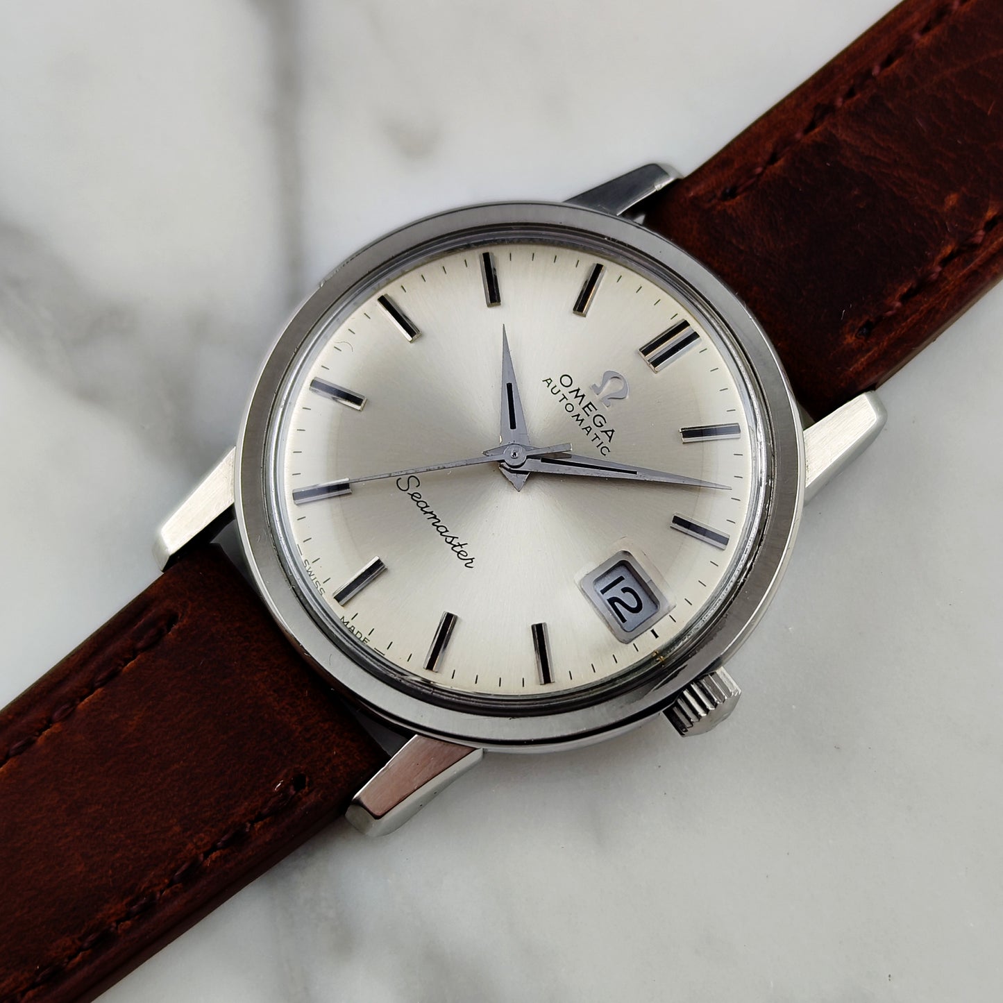 OMEGA Seamaster Automatic Steel Date with Box 1969 Serviced 04/2026 [REF. 166.003]