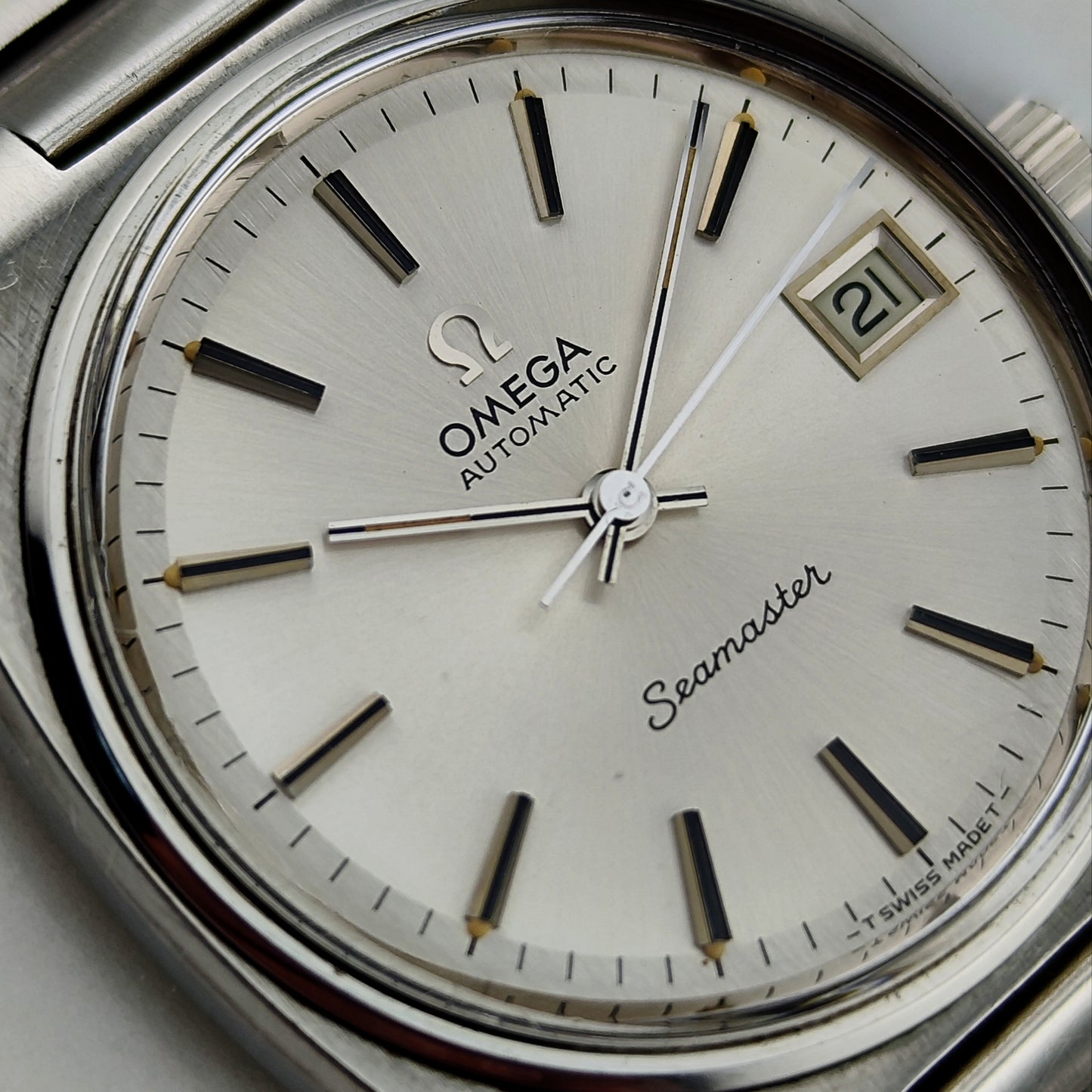 OMEGA Seamaster Automatic Steel Date 1974 Serviced 04/2026 [REF. 166.0206]