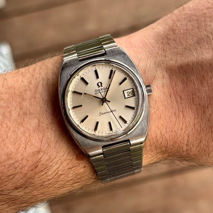 OMEGA Seamaster Automatic Steel Date 1974 Serviced 04/2026 [REF. 166.0206]