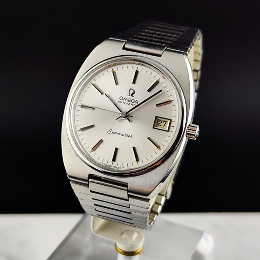 OMEGA Seamaster Automatic Steel Date 1976 Serviced 03/2026 [REF. 166.0206]