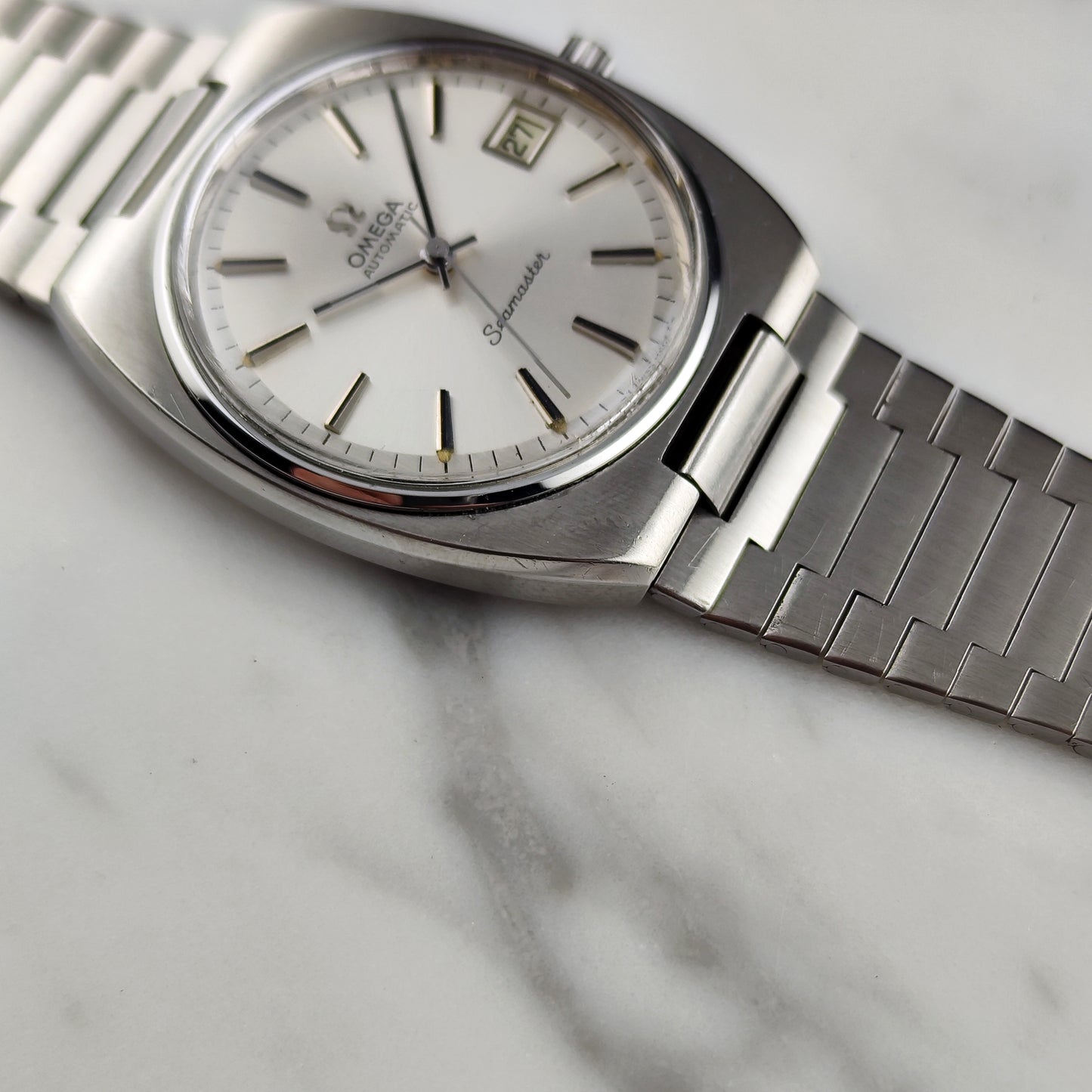 OMEGA Seamaster Automatic Steel Date 1976 Serviced 03/2026 [REF. 166.0206]