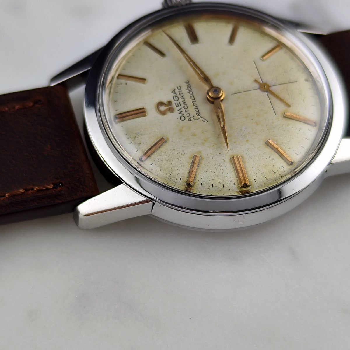 Omega Seamaster Automatic White Dial 1958 – Bild 13