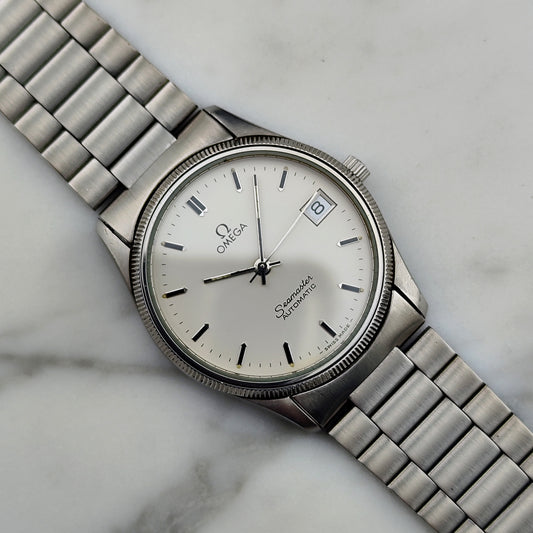 OMEGA Seamaster Automatic White Dial Fullset Box and Papers 1982 [REF. 166.0277]