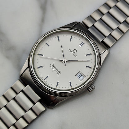 OMEGA Seamaster Automatic White Dial Fullset Box and Papers 1982 [REF. 166.0277]