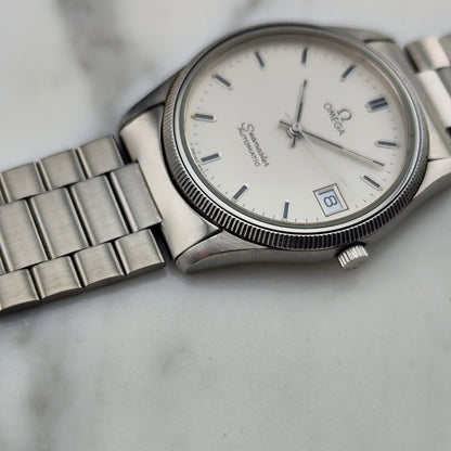 OMEGA Seamaster Automatic White Dial Fullset Box and Papers 1982 [REF. 166.0277]