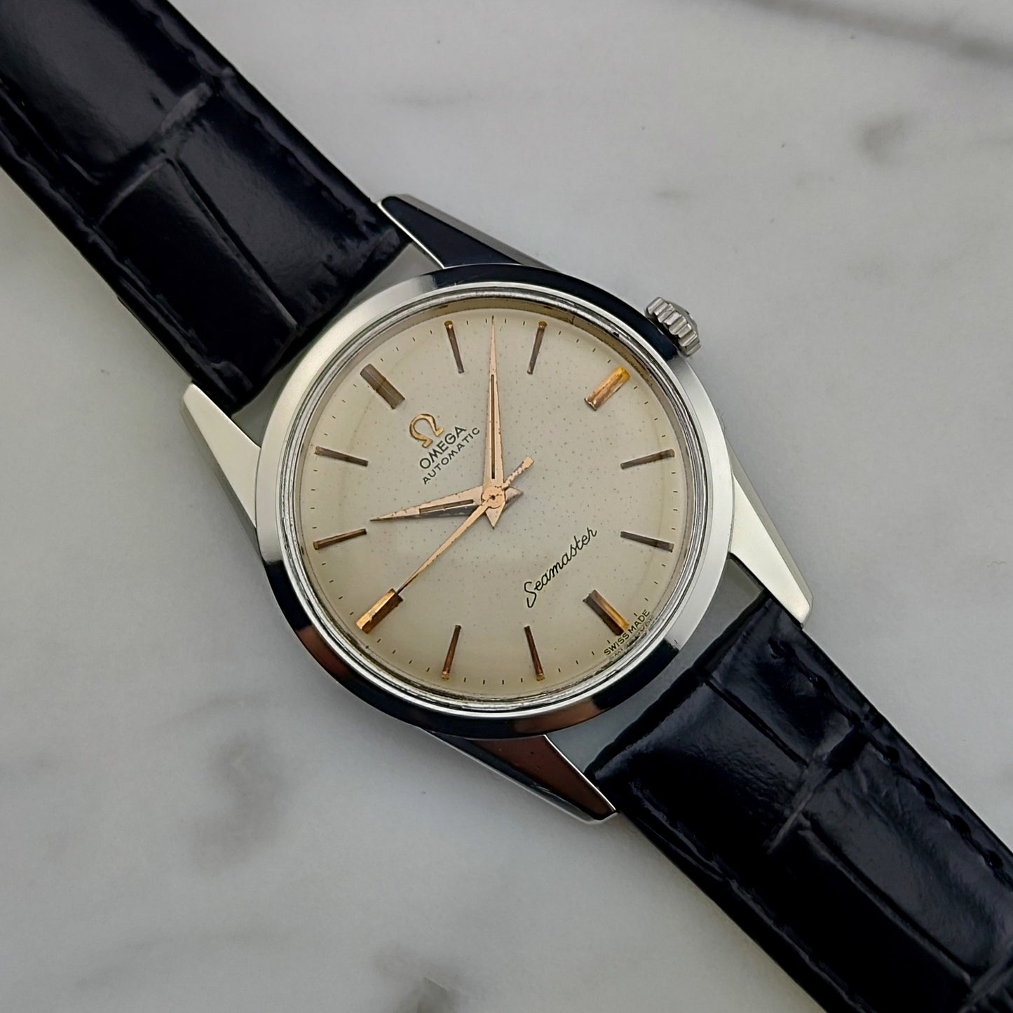 OMEGA Seamaster Automatic White Dial Gold Hands 1961 [REF. 14700]