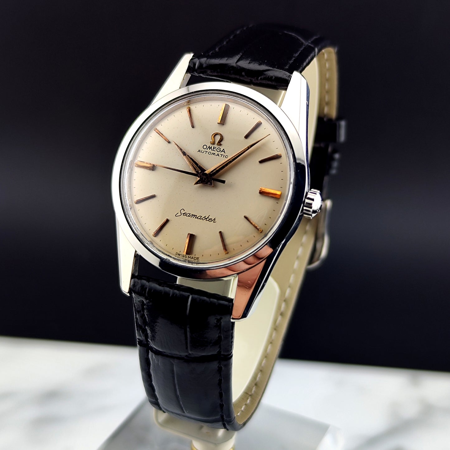 OMEGA Seamaster Automatic White Dial Gold Hands 1961 [REF. 14700]