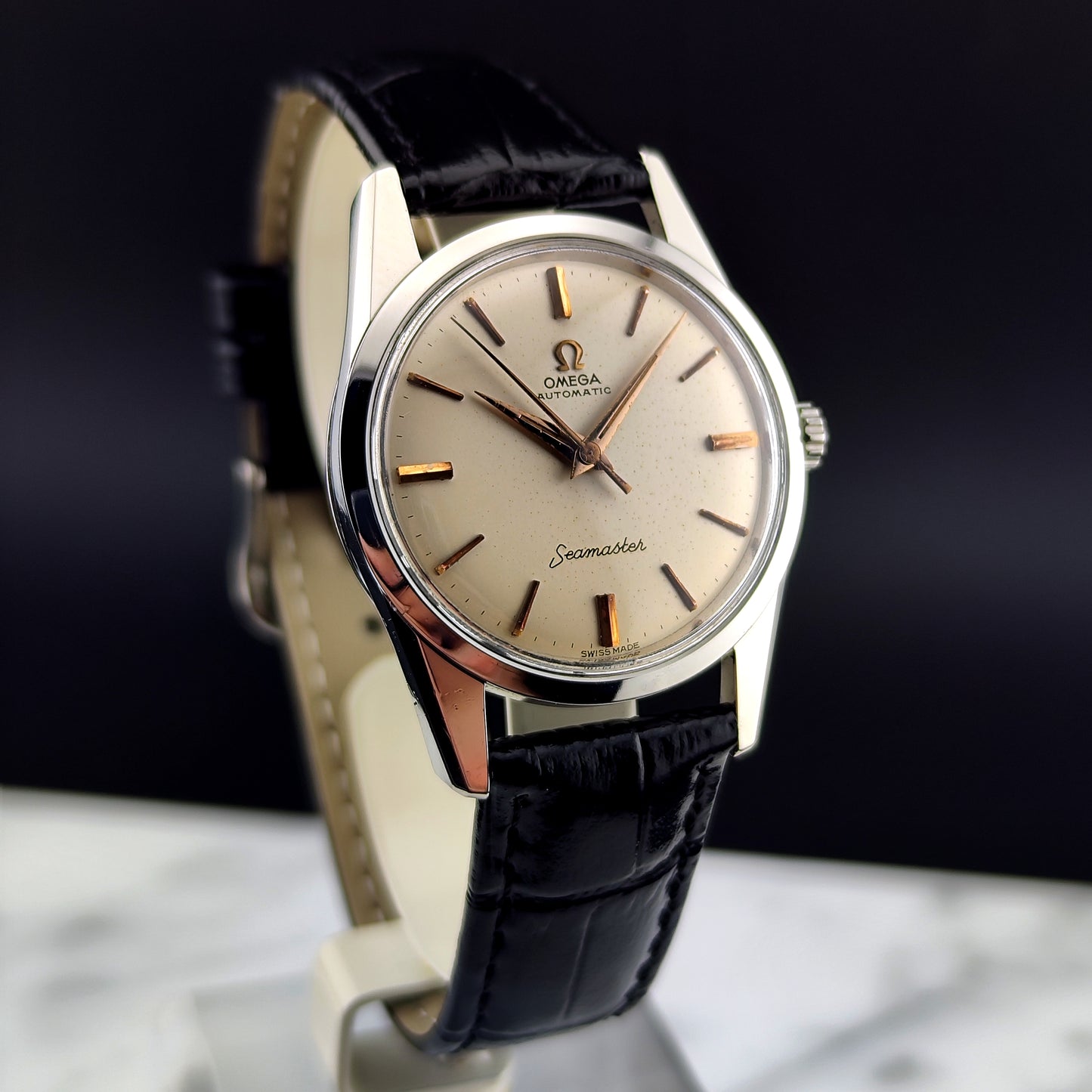 OMEGA Seamaster Automatic White Dial Gold Hands 1961 [REF. 14700]
