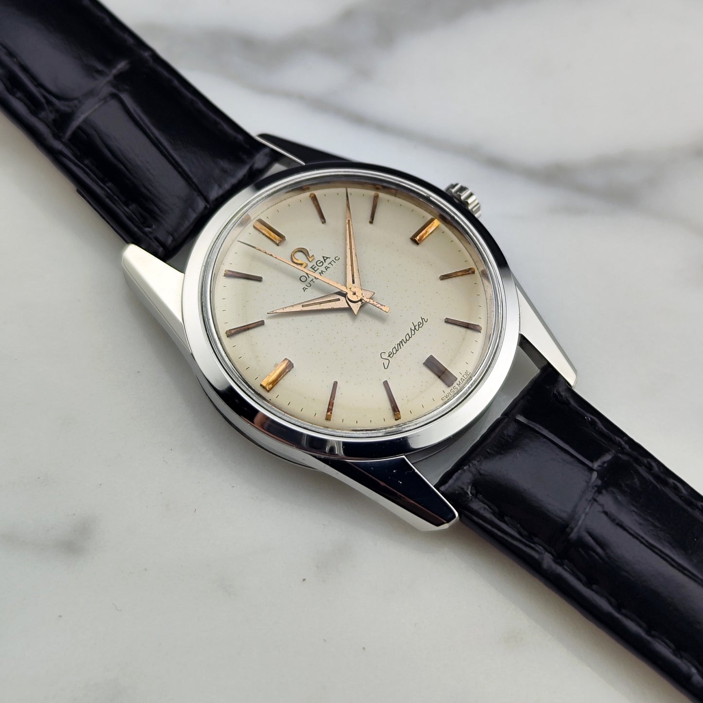 OMEGA Seamaster Automatic White Dial Gold Hands 1961 [REF. 14700]