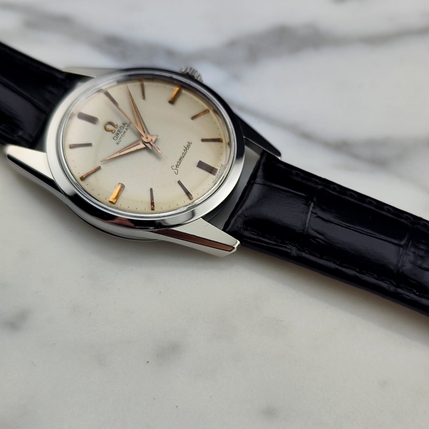 OMEGA Seamaster Automatic White Dial Gold Hands 1961 [REF. 14700]