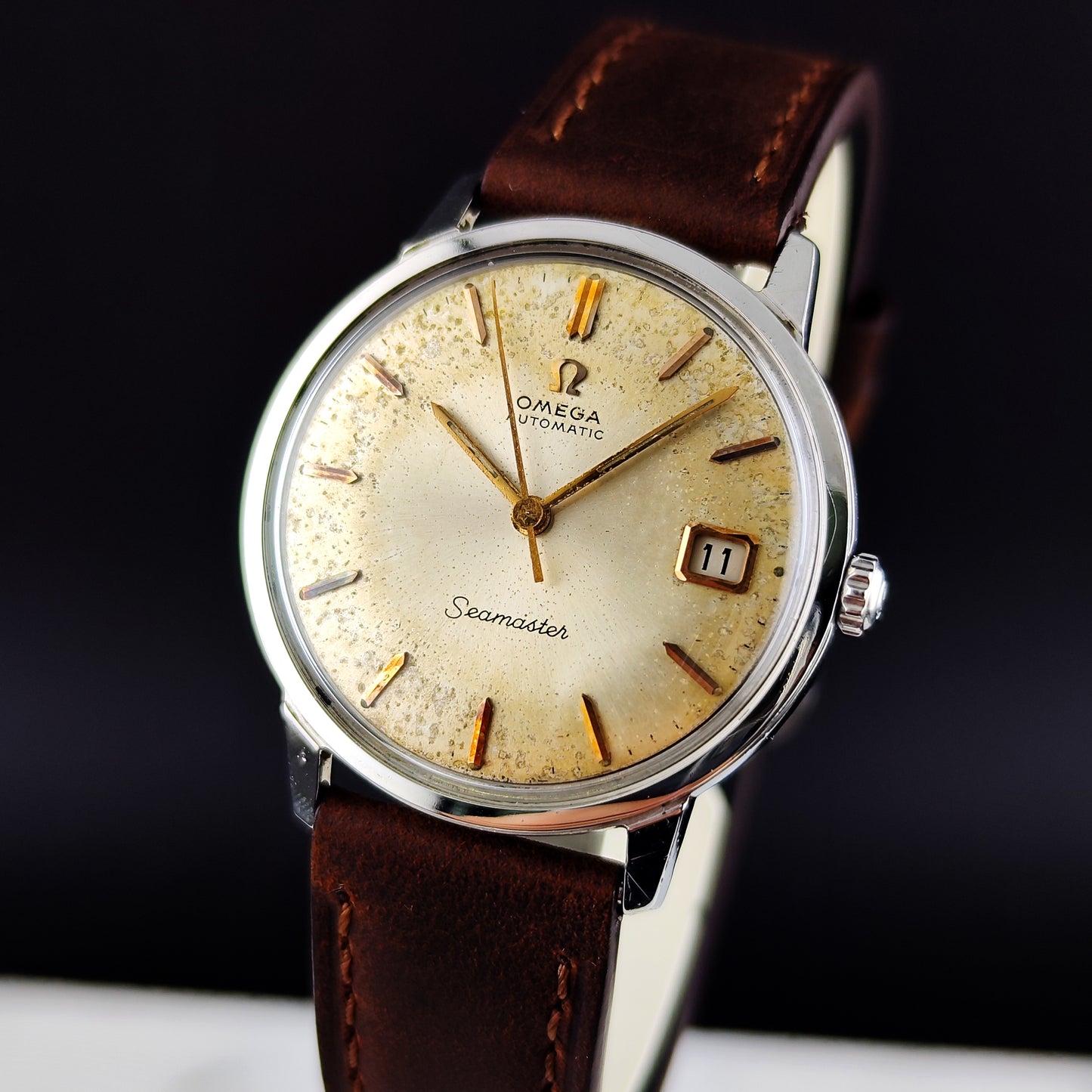 OMEGA Seamaster Automatic White Dial Patina 1965 [REF. 166.002]