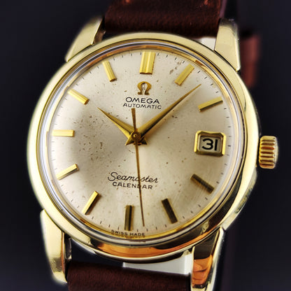 Omega Seamaster Calendar Gold White Dial 1956 [REF. 2849]