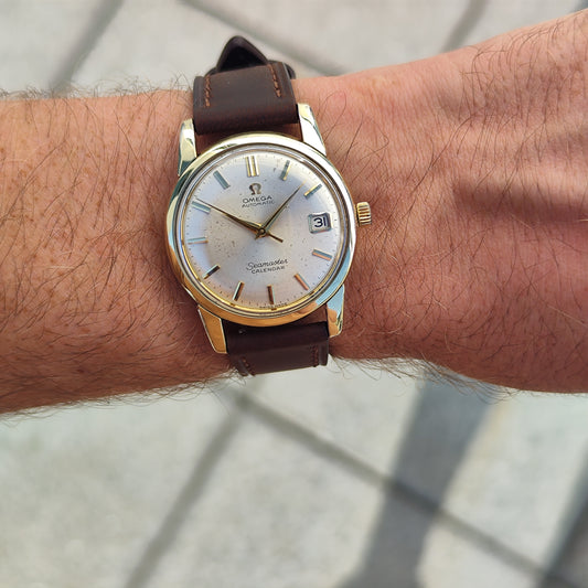 Omega Seamaster Calendar Gold White Dial 1956 [REF. 2849]