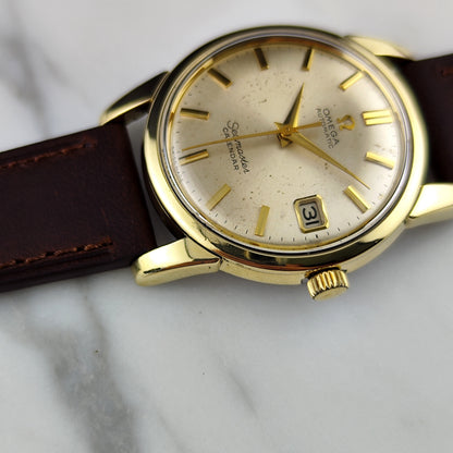 Omega Seamaster Calendar Gold White Dial 1956 [REF. 2849]