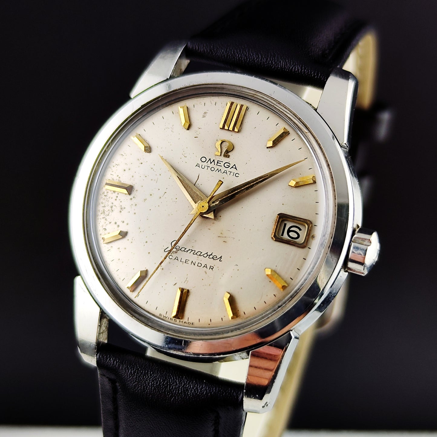 OMEGA Seamaster Calendar Gold White Dial 1958 Serviced 05/2026 [REF. 2922]