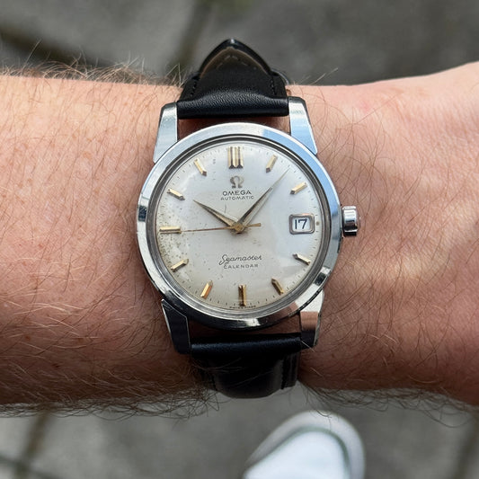 OMEGA Seamaster Calendar Gold White Dial 1958 Serviced 05/2026 [REF. 2922]