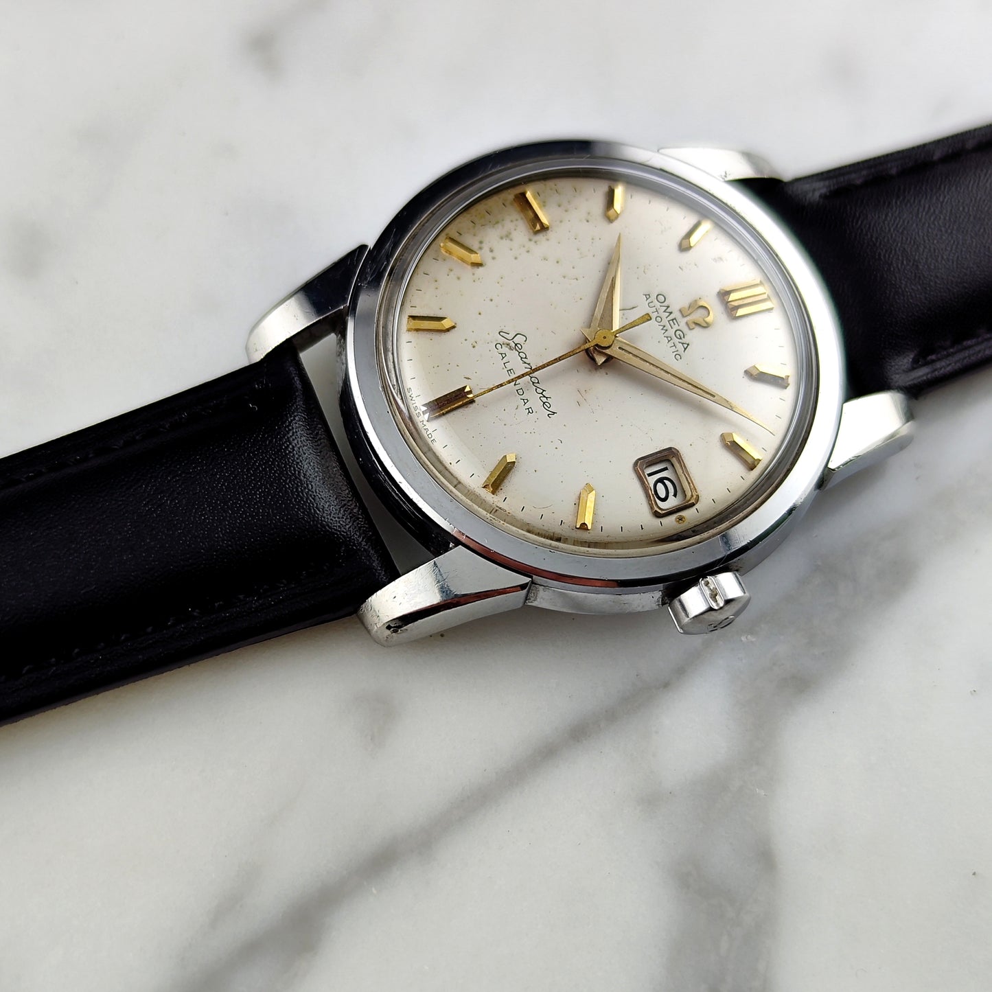 OMEGA Seamaster Calendar Gold White Dial 1958 Serviced 05/2026 [REF. 2922]