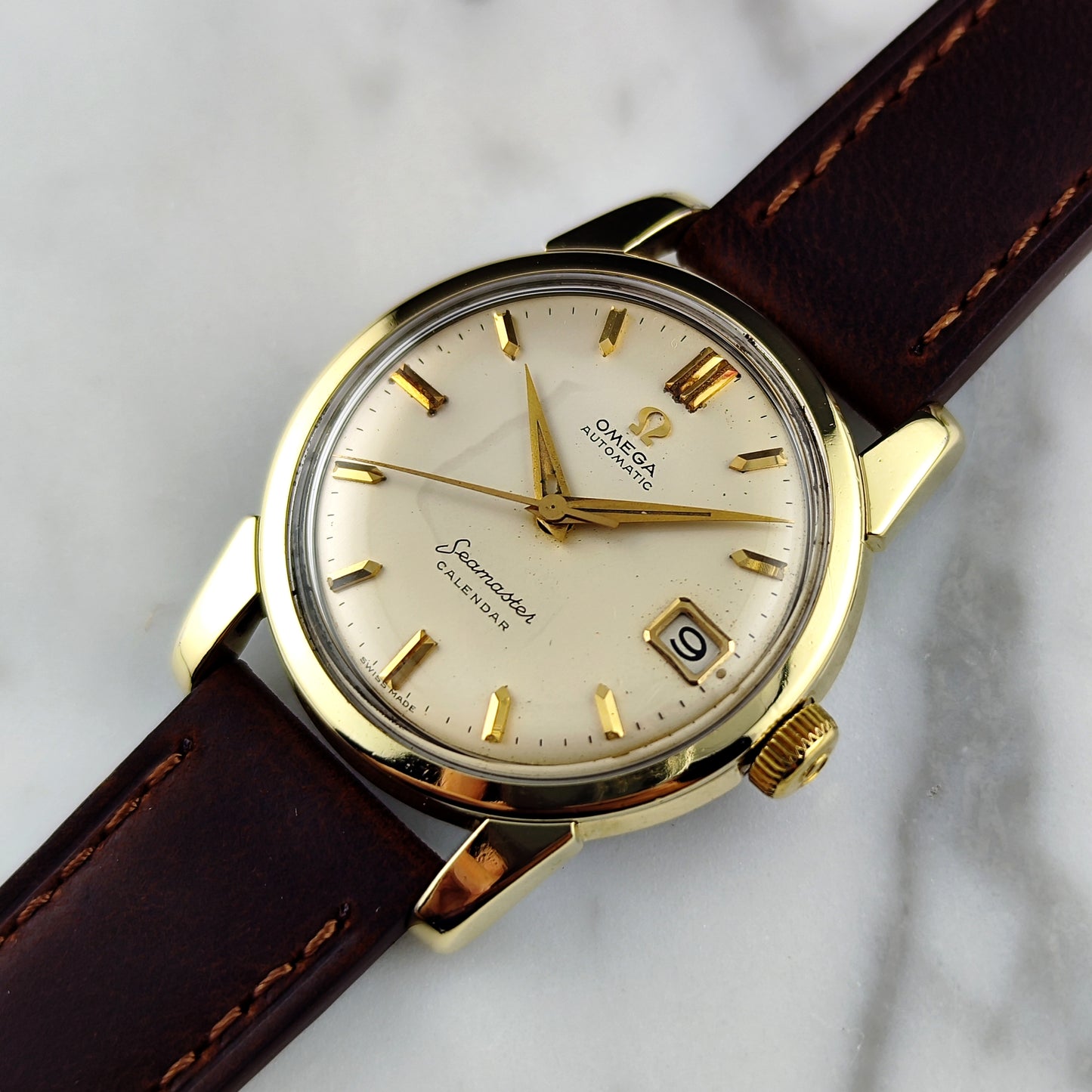 OMEGA Seamaster Calendar Gold White Dial 1960 [REF. 2849]