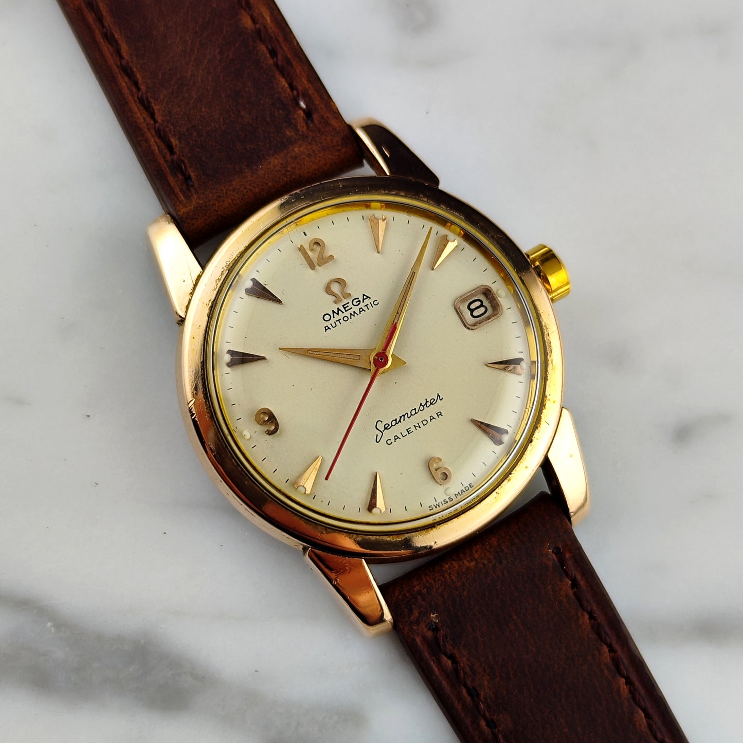OMEGA Seamaster Calendar Gold White Dial 1960 [REF. 2849]