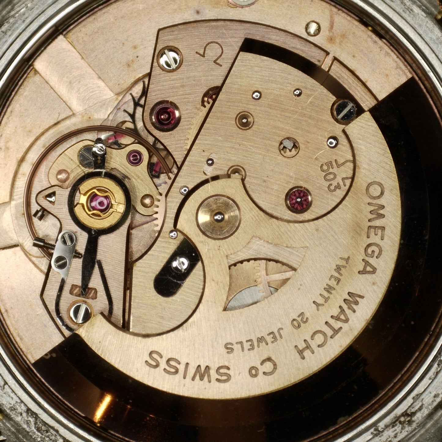 OMEGA Seamaster Calendar Gold White Dial Super Rare Signed Crystal [REF. 2849]