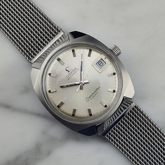 OMEGA Seamaster Cosmic Date with Steel Bracelet Rare [REF. 166.022]