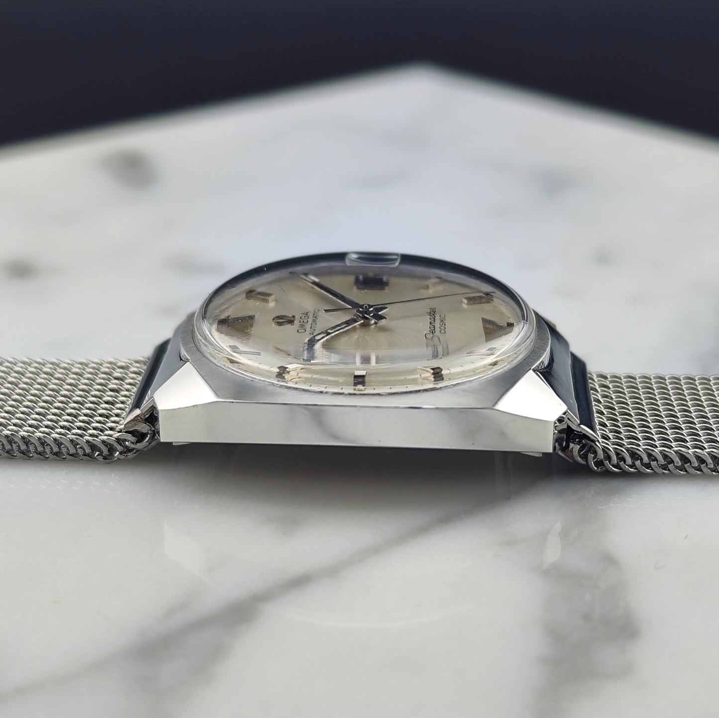 OMEGA Seamaster Cosmic Date with Steel Bracelet Rare [REF. 166.022]