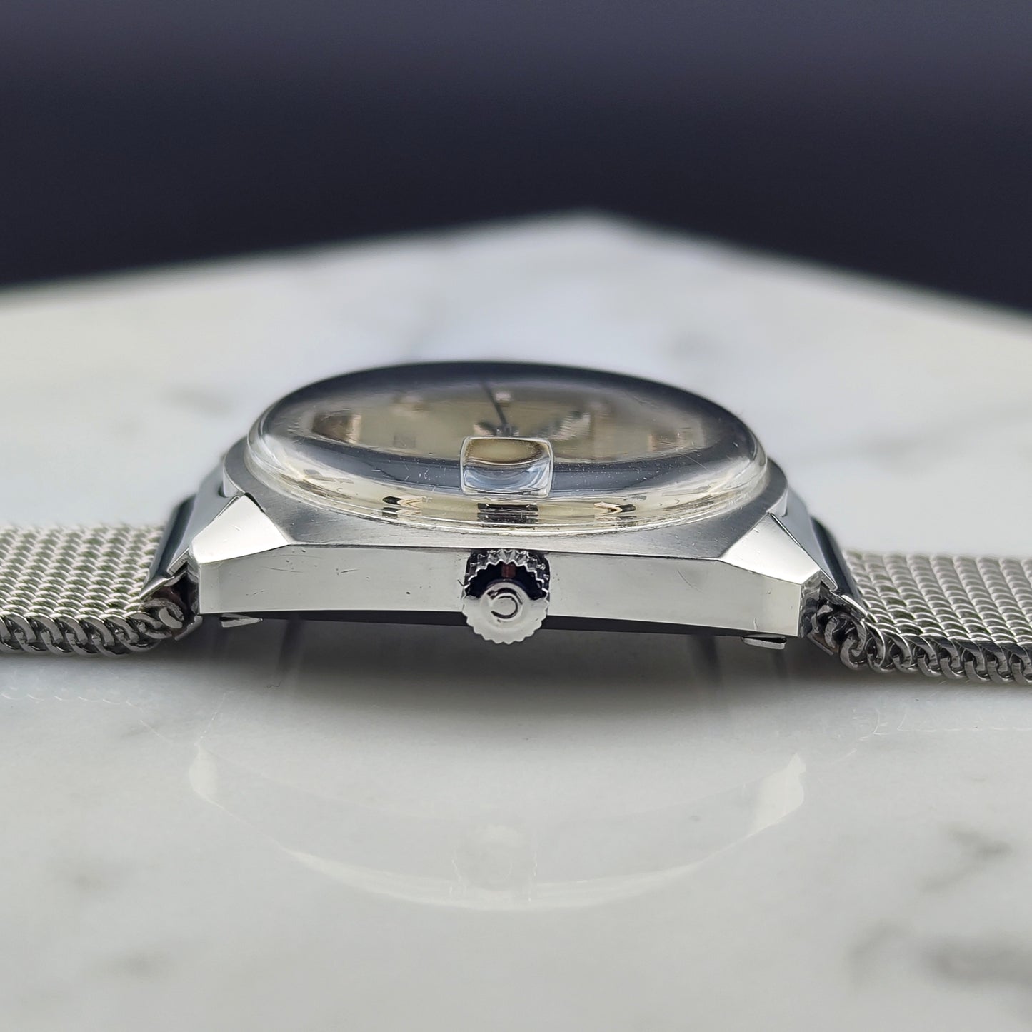 OMEGA Seamaster Cosmic Date with Steel Bracelet Rare [REF. 166.022]