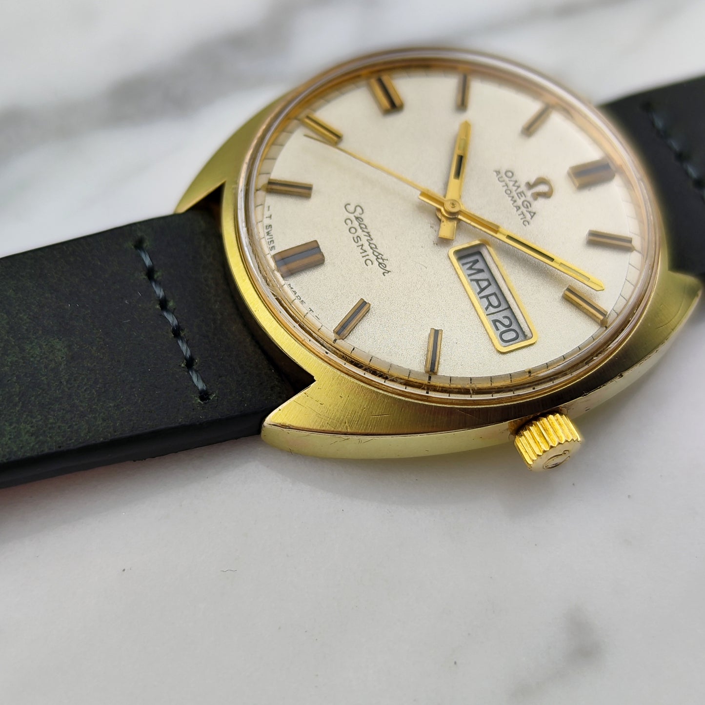 OMEGA Seamaster Cosmic Gold France Day-Date Sparkling Dial 1968 [REF. 166.036]