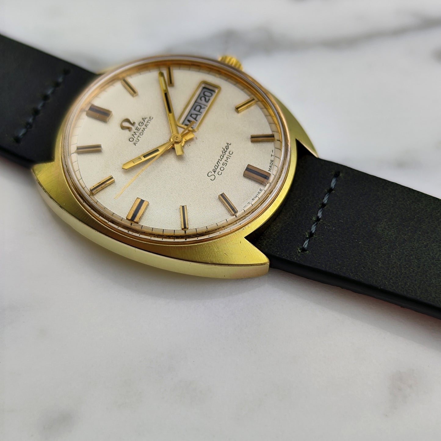 OMEGA Seamaster Cosmic Gold France Day-Date Sparkling Dial 1968 [REF. 166.036]