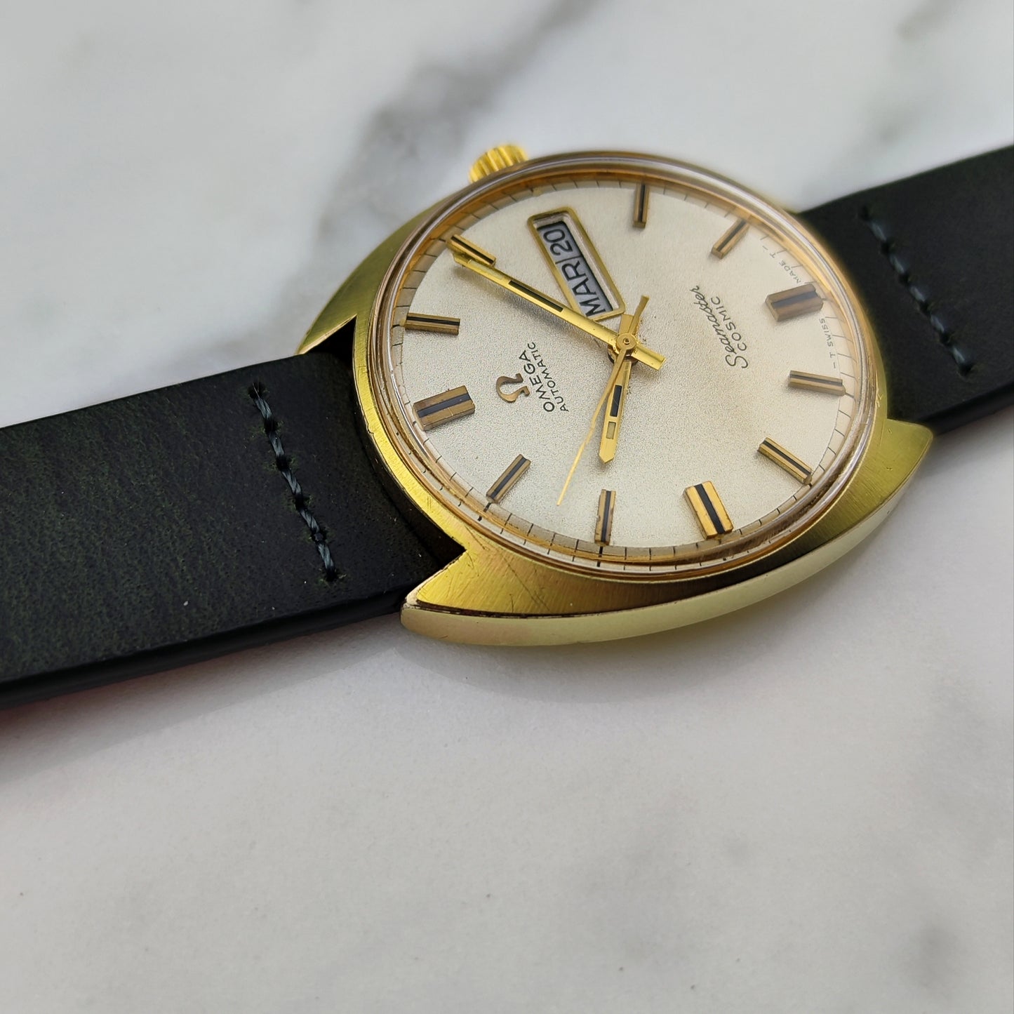 OMEGA Seamaster Cosmic Gold France Day-Date Sparkling Dial 1968 [REF. 166.036]