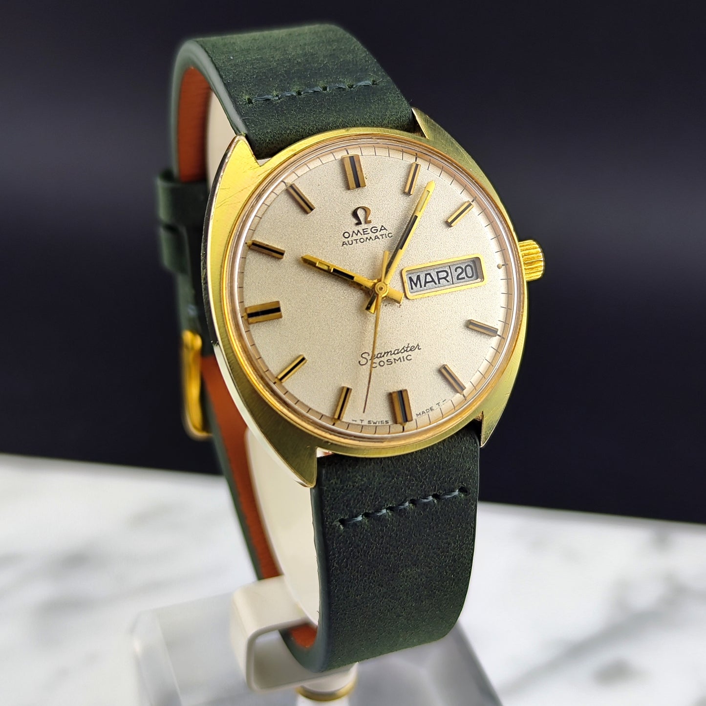 OMEGA Seamaster Cosmic Gold France Day-Date Sparkling Dial 1968 [REF. 166.036]