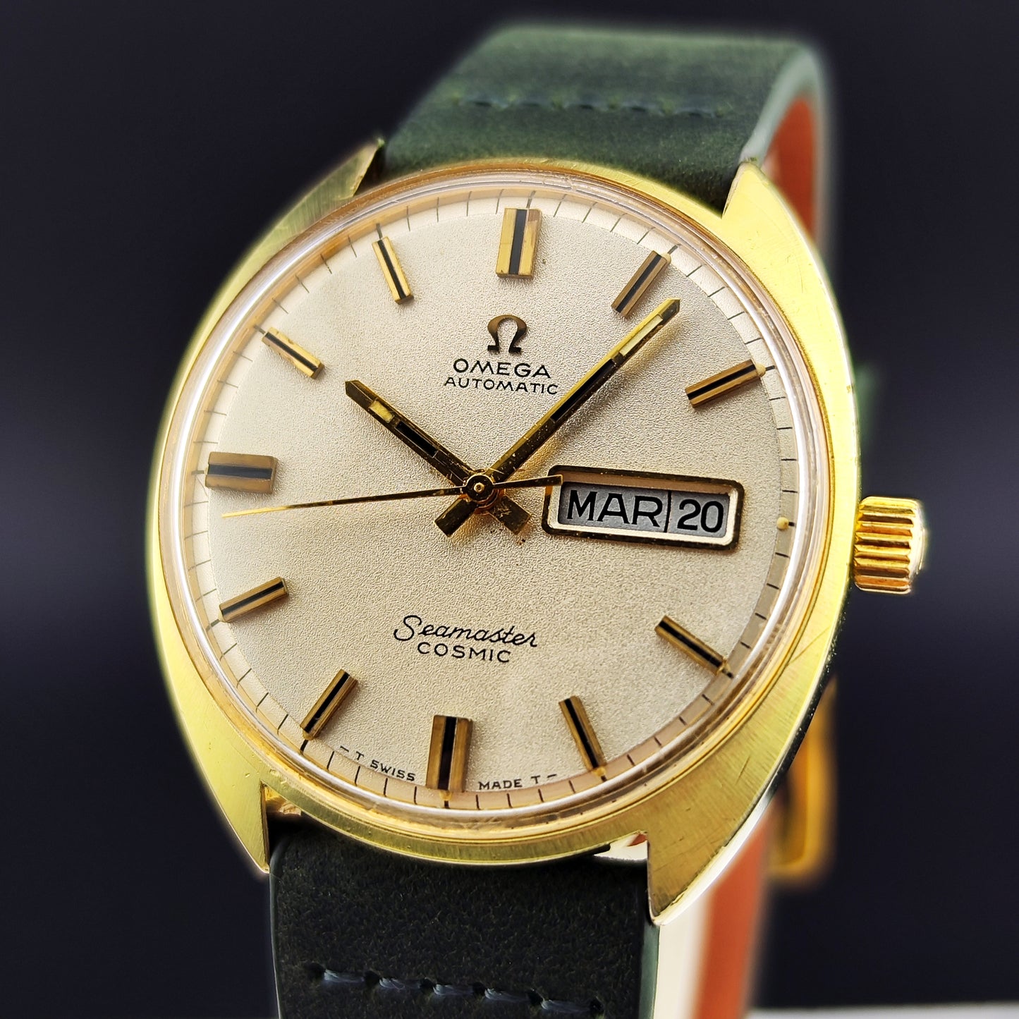 OMEGA Seamaster Cosmic Gold France Day-Date Sparkling Dial 1968 [REF. 166.036]