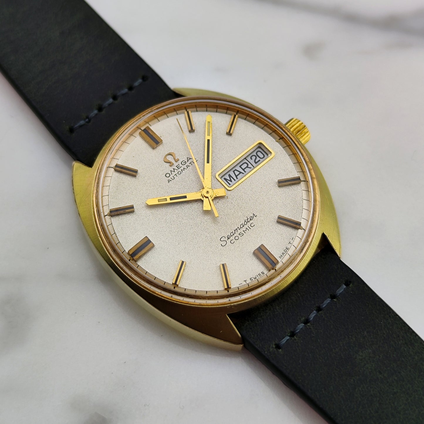 OMEGA Seamaster Cosmic Gold France Day-Date Sparkling Dial 1968 [REF. 166.036]