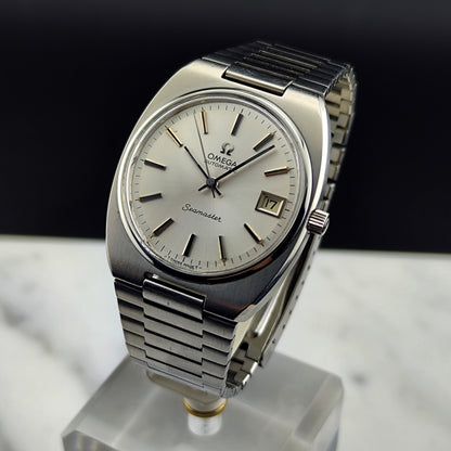 OMEGA Seamaster Date Steel Bracelet Serviced Signed Crystal [REF. 166.0206]