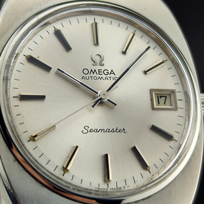 OMEGA Seamaster Date Steel Bracelet Serviced Signed Crystal [REF. 166.0206]