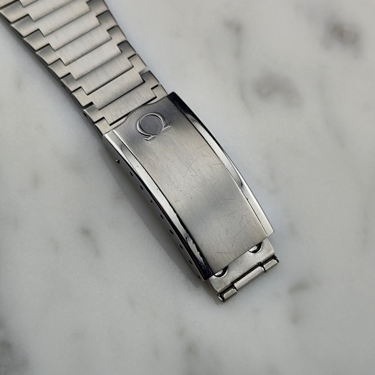 OMEGA Seamaster Date Steel Bracelet Serviced Signed Crystal [REF. 166.0206]