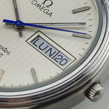 OMEGA Seamaster Day-Date Tapestry White Dial Super Rare [REF. 196.0245]