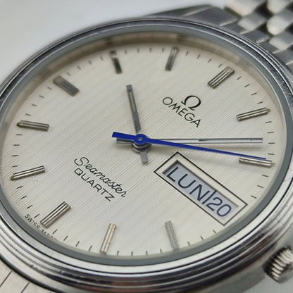 OMEGA Seamaster Day-Date Tapestry White Dial Super Rare [REF. 196.0245]