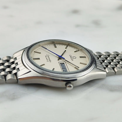 OMEGA Seamaster Day-Date Tapestry White Dial Super Rare [REF. 196.0245]