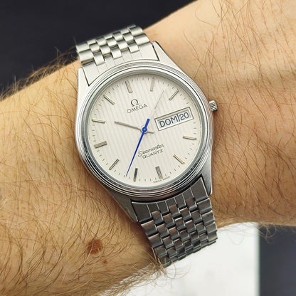 OMEGA Seamaster Day-Date Tapestry White Dial Super Rare [REF. 196.0245]