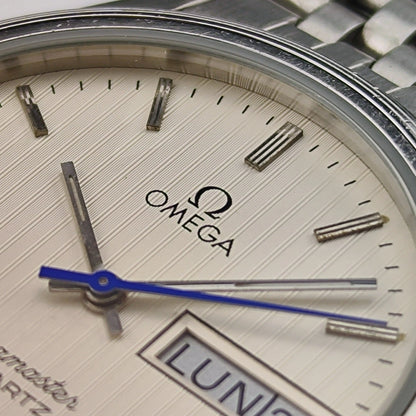 OMEGA Seamaster Day-Date Tapestry White Dial Super Rare [REF. 196.0245]