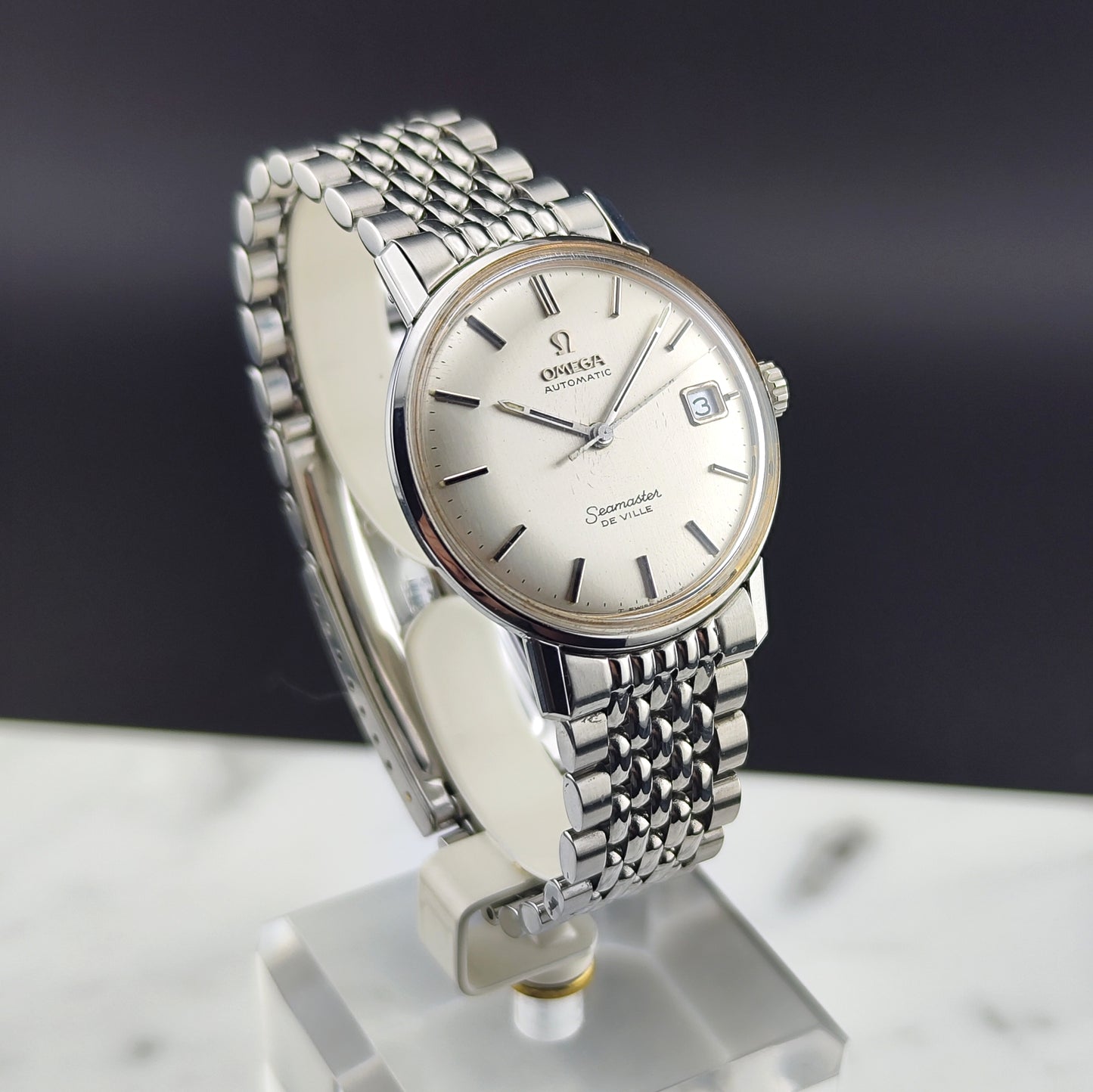 OMEGA Seamaster De Ville Automatic Silver Dial Steel Bracelet [REF. 166.020]