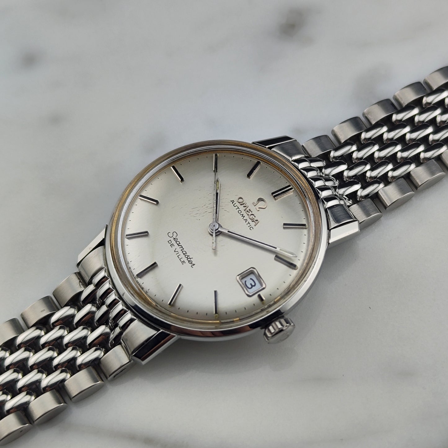 OMEGA Seamaster De Ville Automatic Silver Dial Steel Bracelet [REF. 166.020]