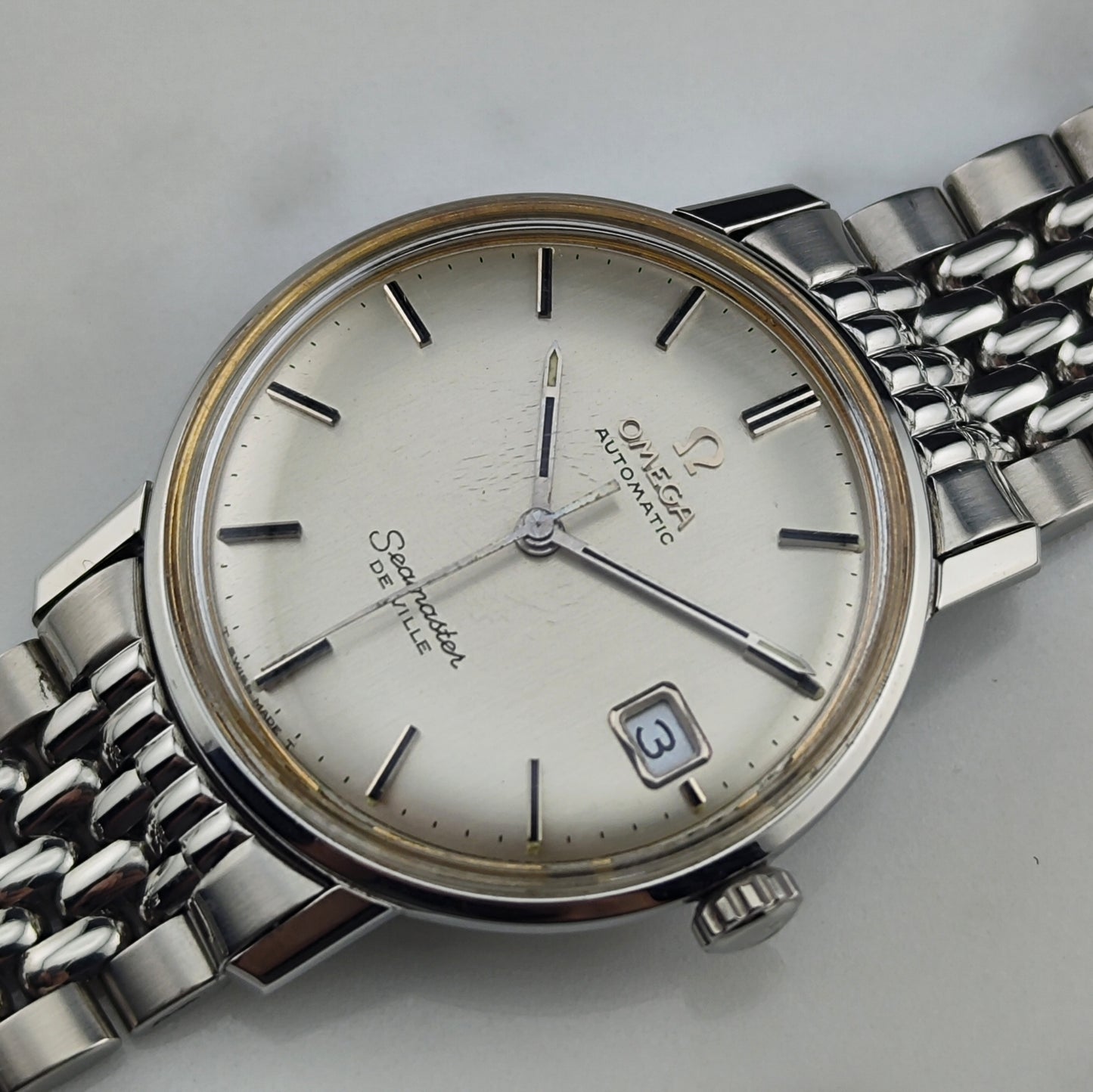 OMEGA Seamaster De Ville Automatic Silver Dial Steel Bracelet [REF. 166.020]